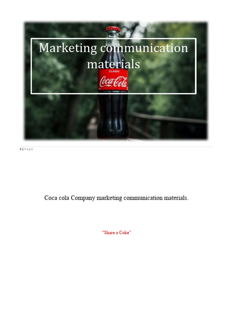 Marketing Communication Materials Madawa | PDF | Marketing ...