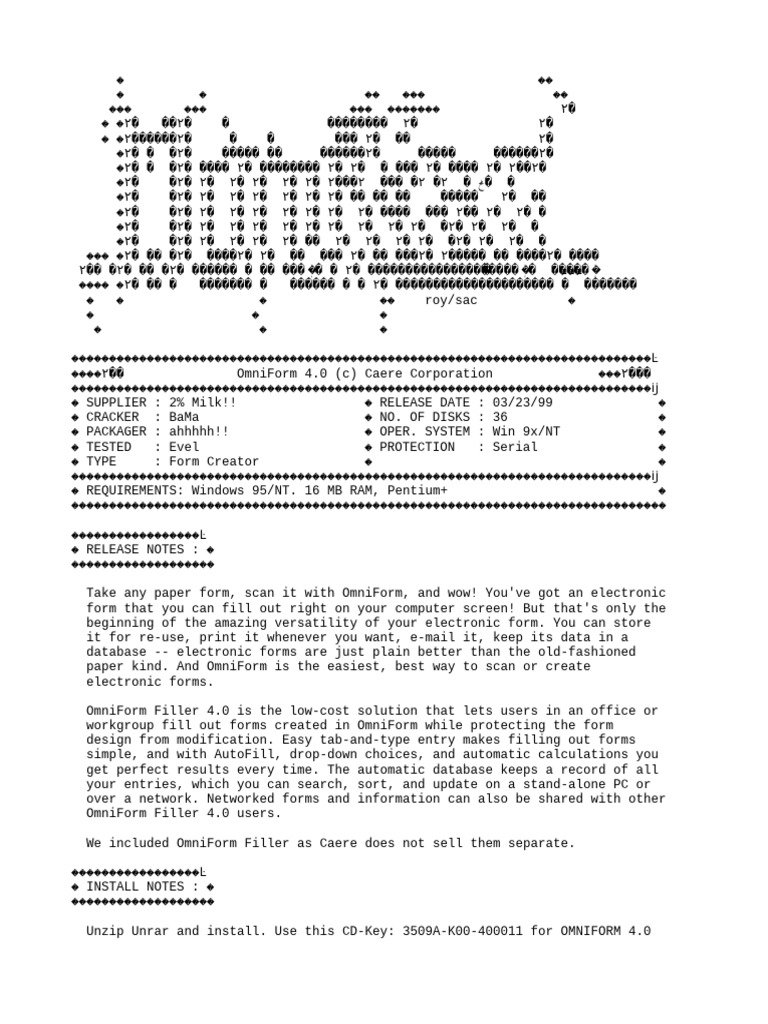 Omniform 4.0-MFD | PDF