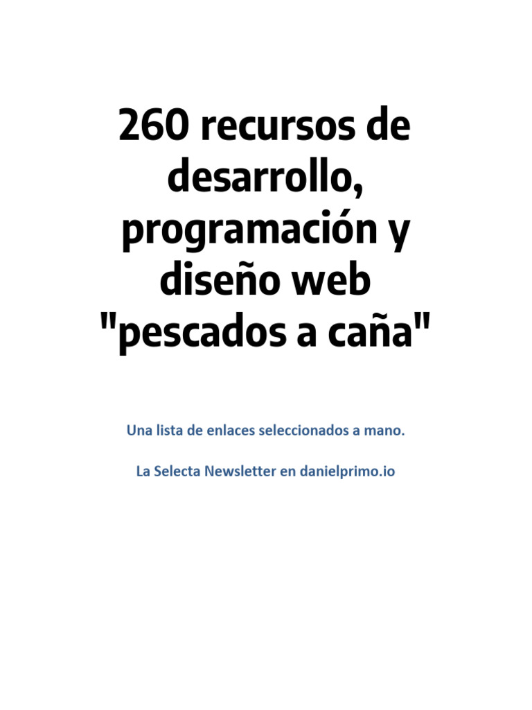 Recursos para desarrolladores web | PDF | Script Java | Computación en ...
