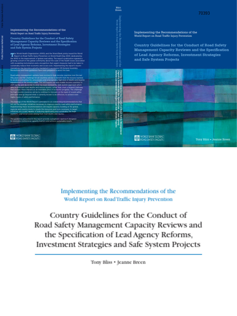 Country Guidelines Conduct Road Safety Management[1] | PDF | Road ...