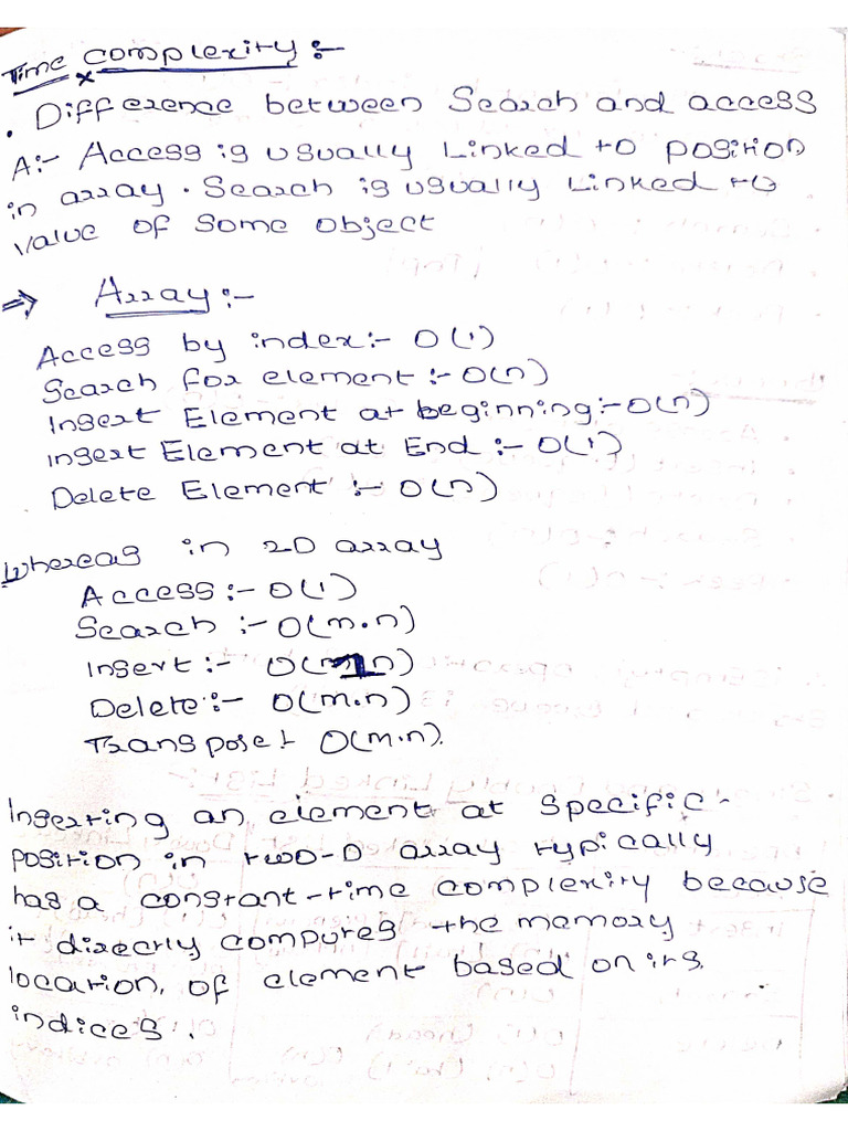 Time Complexity (Imp) | PDF