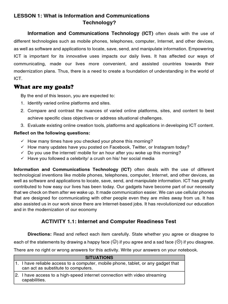 Understanding Information and Communication Technology | PDF | World ...