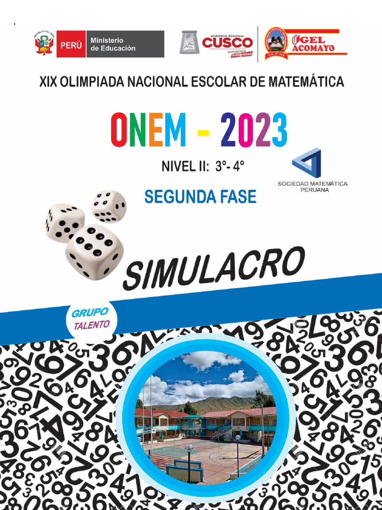 Olimpiada Matemática ONEM 2023 Nivel II | PDF | Matemáticas