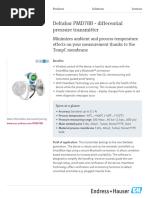 Deltabar PMD75 Differential Pressure Transmitter | PDF | Pressure ...