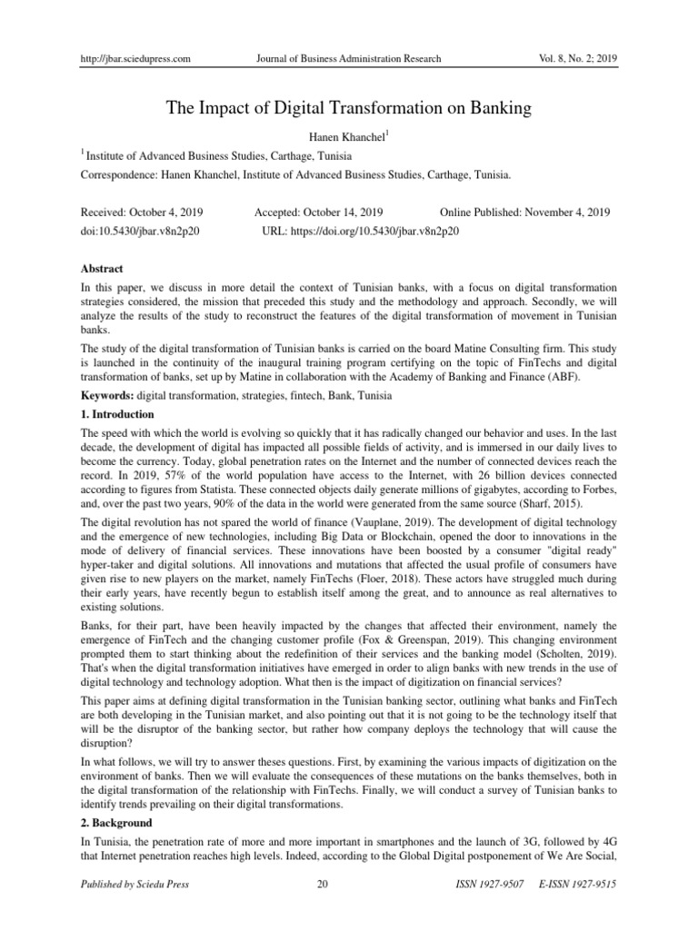 digital transformation impact on thinking and transactions