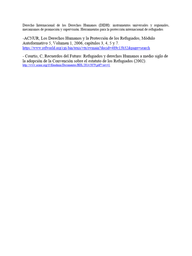 Derecho Internacional de Los Derechos Humanos (DIDH) | PDF | Política