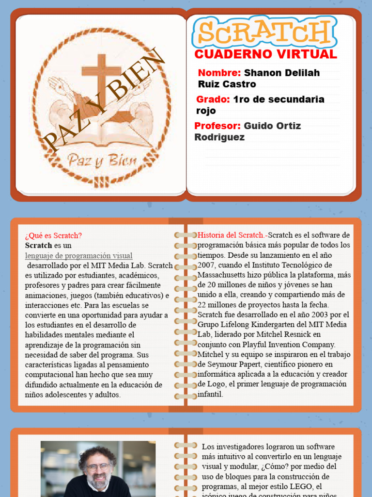 Cuaderno Virtual Pdf Scratch Lenguaje De Programación Informática