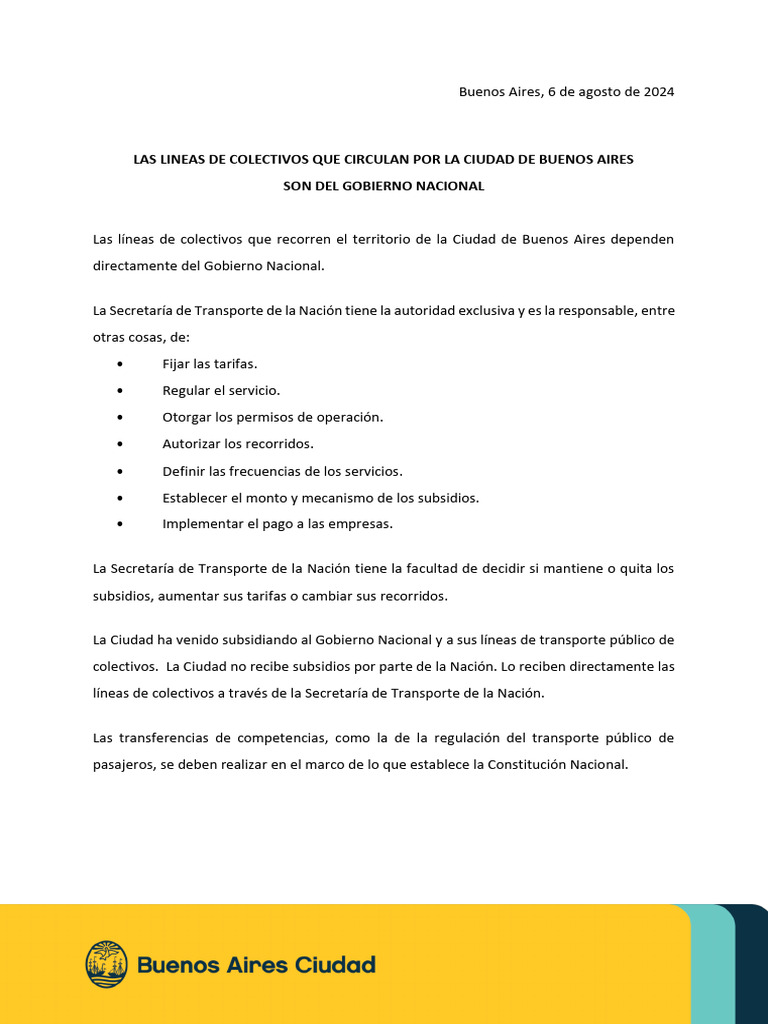 Las Lineas de Colectivos Que Circulan Por La Ciudad de Buenos Aires Son ...