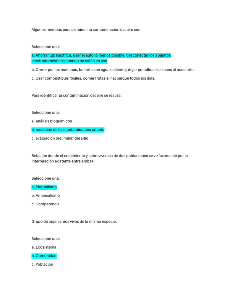 Examen Salud y Medio Ambiente-Edwin Banda | PDF | Agua | Contaminación