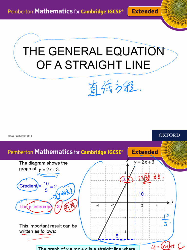 A4-The General Equation of A Straight Line | PDF | Triangle | Euclidean ...