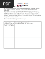 Sales Management Final Test