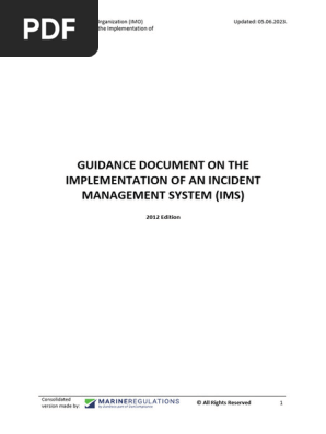 MEPC 61-8-2 - Guidance document on the implementation of an incident management system (Secretariat)