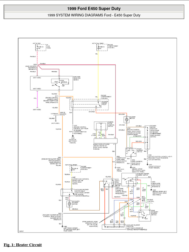 Ford E-450 Super Duty (1999-2007) - Wiring Diagrams & Components ...