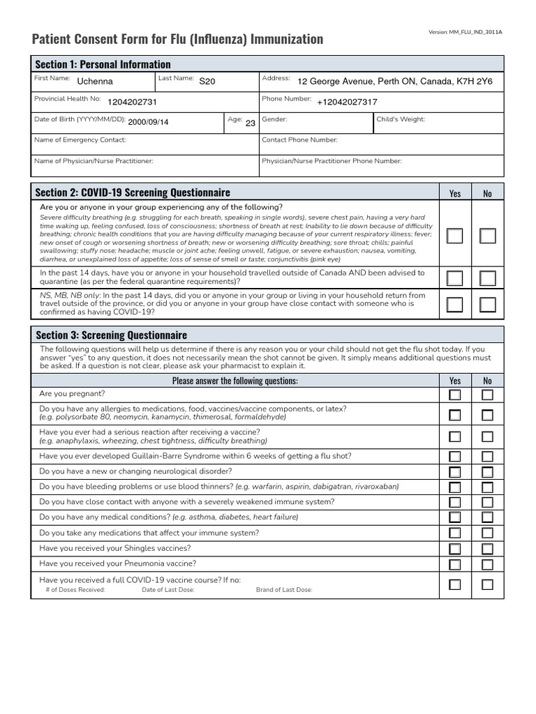 UchennaS20 - Flu Vaccine (Regular), For 2 Years and Up - 20240806 ...