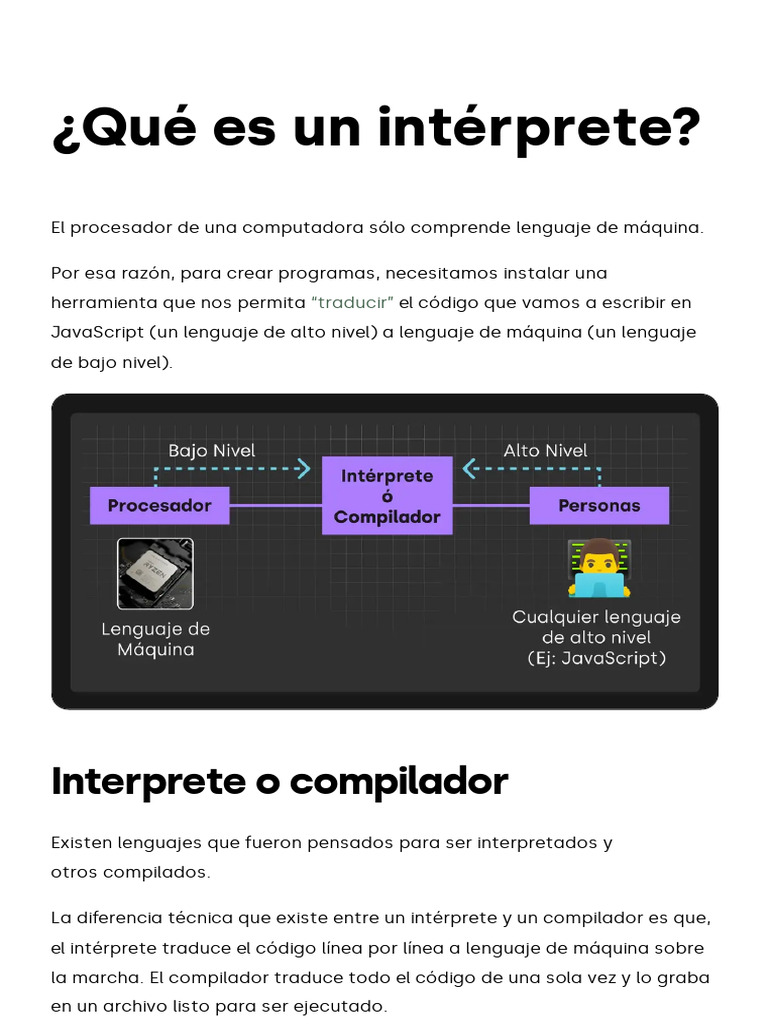 ¿Qué Es Un Intérprete | PDF