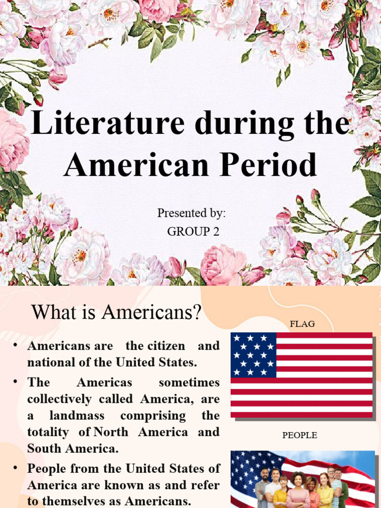 Literature From The American Period | PDF | Philippines