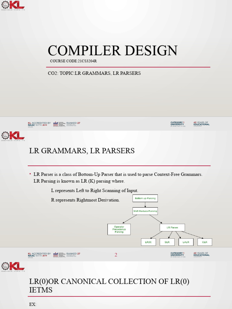 LR Grammars and Parsers Explained | PDF | Teaching Methods & Materials