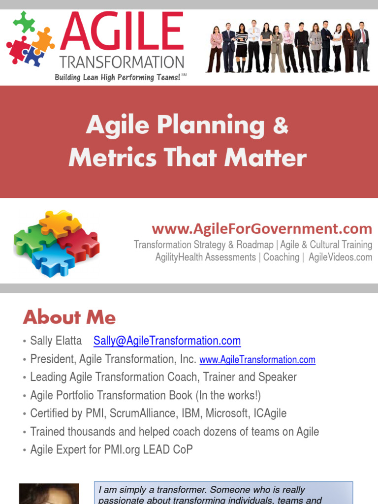 Agile Planning & Metrics That Matter | PDF | Agile Software Development ...