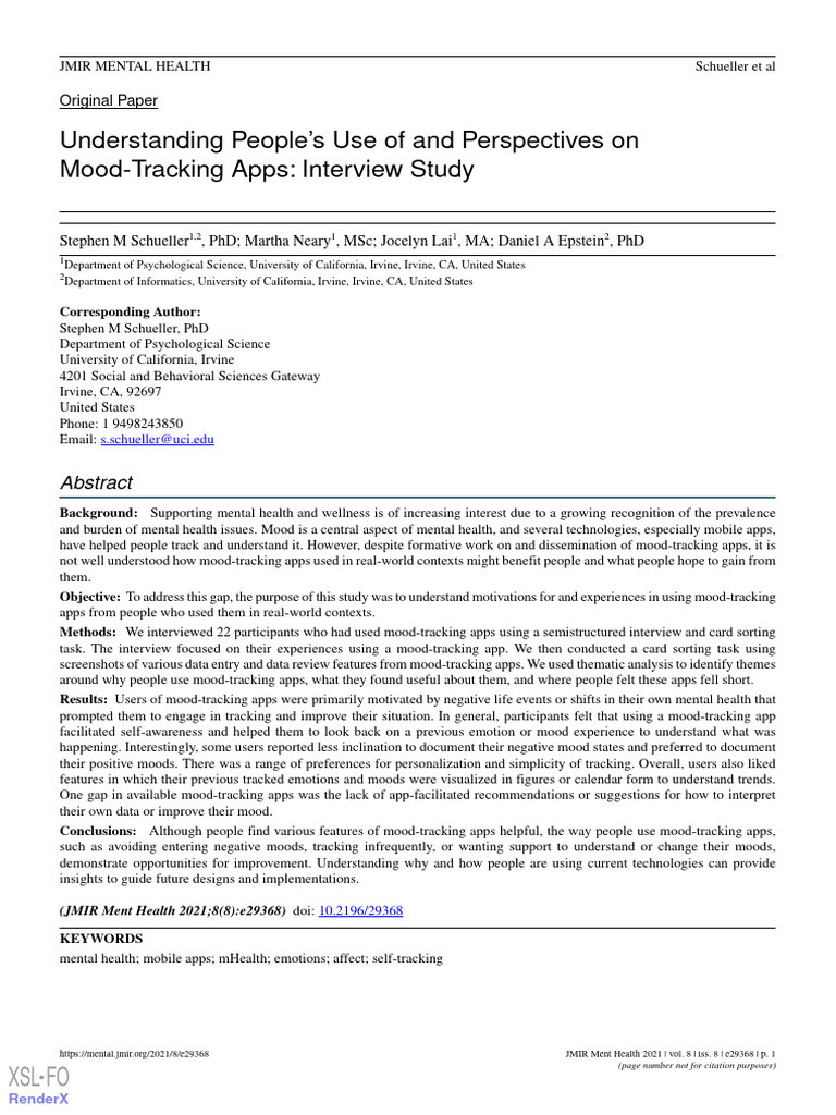 Mental 2021 8 E29368 | PDF | Mental Health | Mood (Psychology)