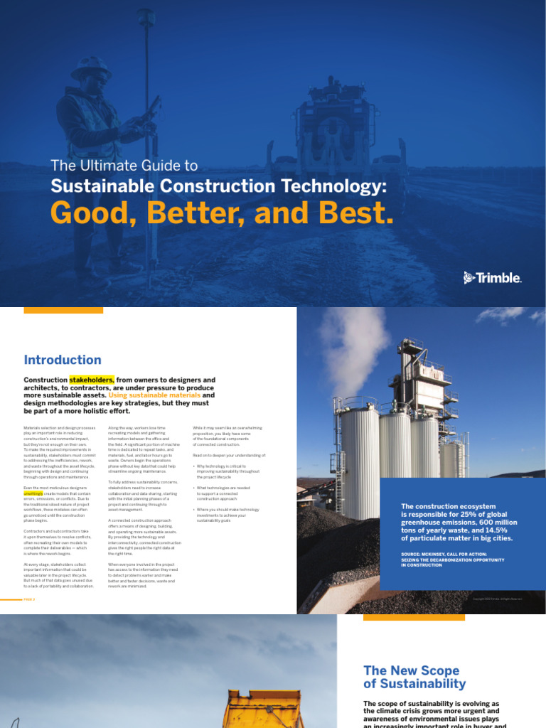 Enhancing Sustainability in Construction | PDF | Building Information ...
