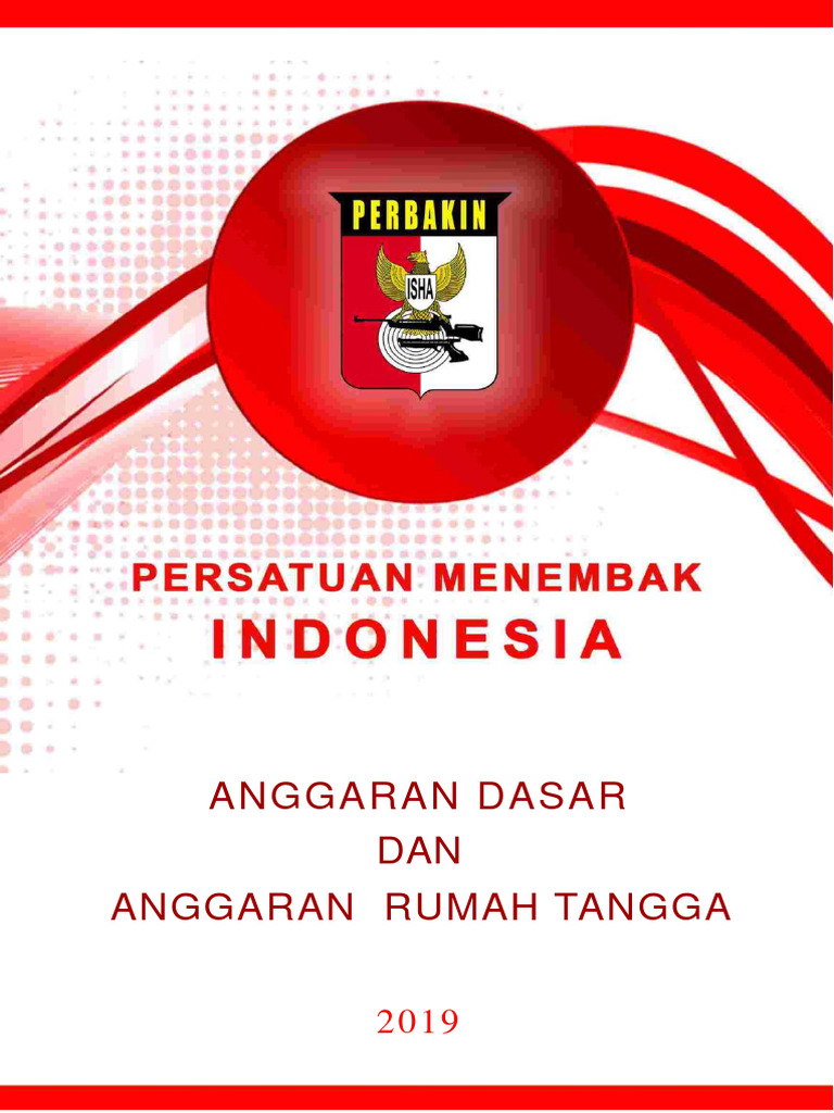 Anggaran Dasar PERBAKIN 2019 | PDF