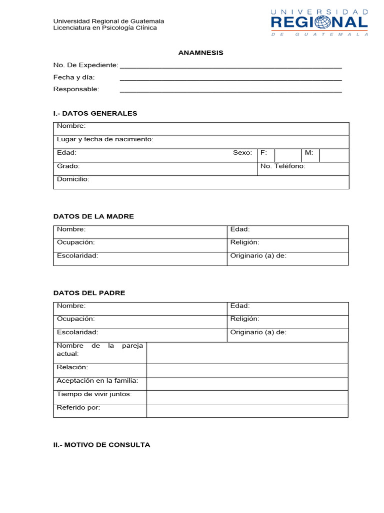 Anamnes Is | PDF | Escuelas | El embarazo
