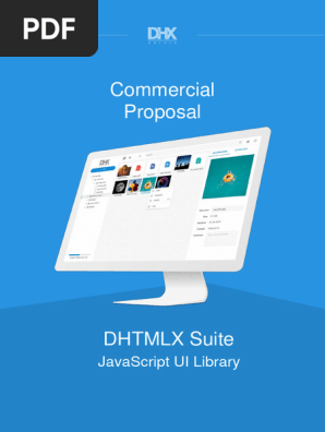 Commercial proposal of DHTMLX Suite 2022