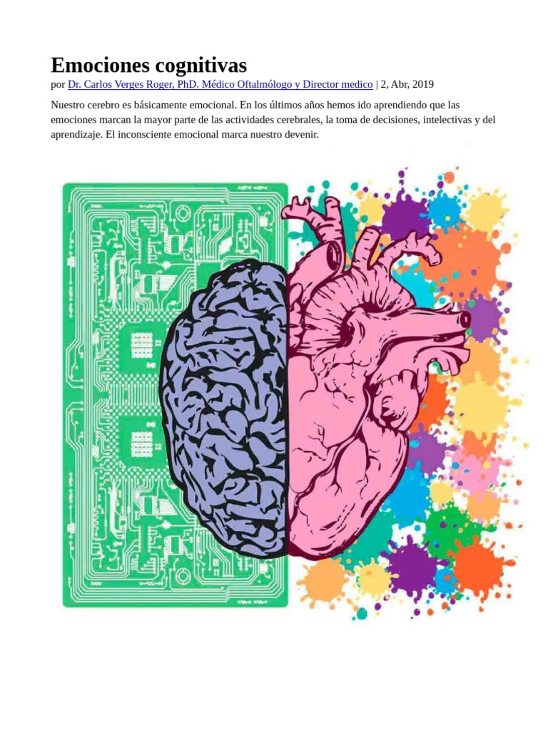 Emociones y Cognición en el Cerebro | PDF | Las emociones | Memoria