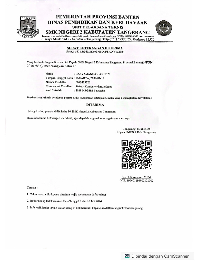 Surat Diterima | PDF