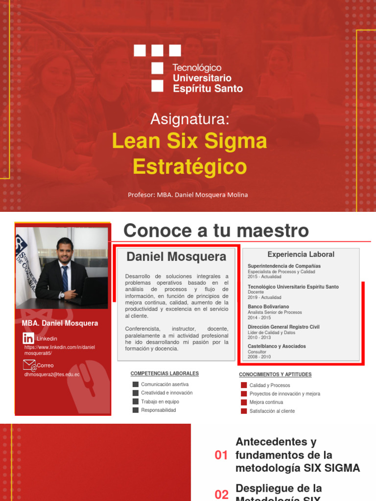 Lean Six Sigma: Mejora de Procesos Eficientes | PDF | Six Sigma | Lean ...