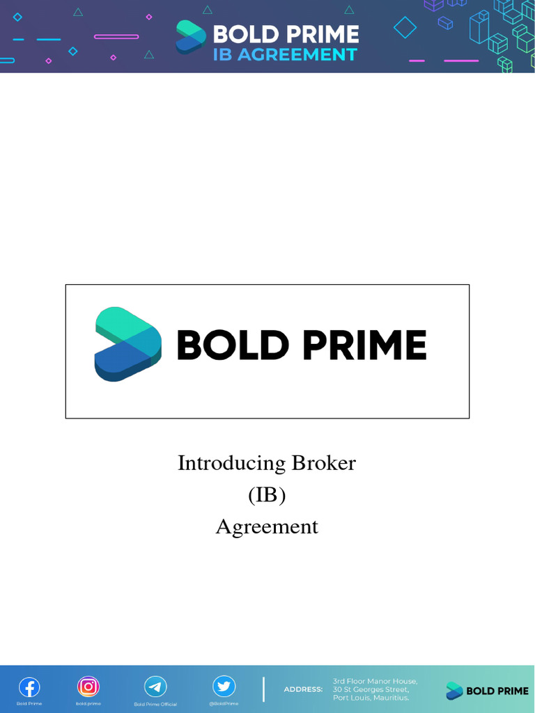 Introducing Broker (IB) Agreement | PDF | United States Dollar | Private Law