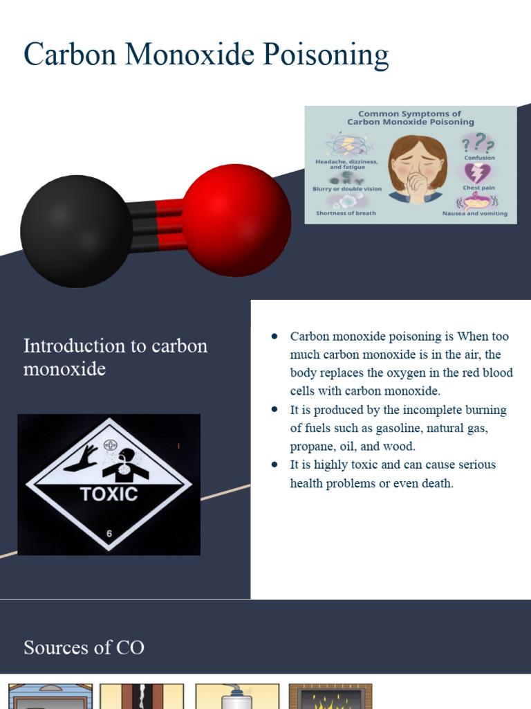 Carbon Monoxide Poisoning Guide | PDF | Carbon Monoxide