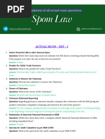 Actual Mcqs Compilation File For Spom Law by Score Plus CA