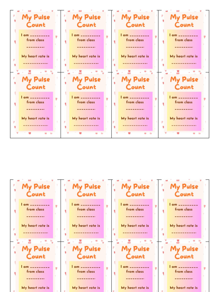 Pulse Count - Template | PDF