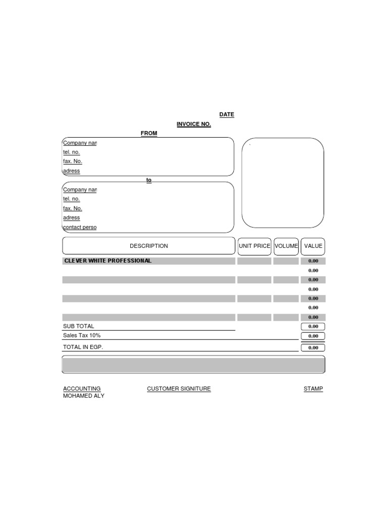 Invoice Template for Accounting | PDF | Business