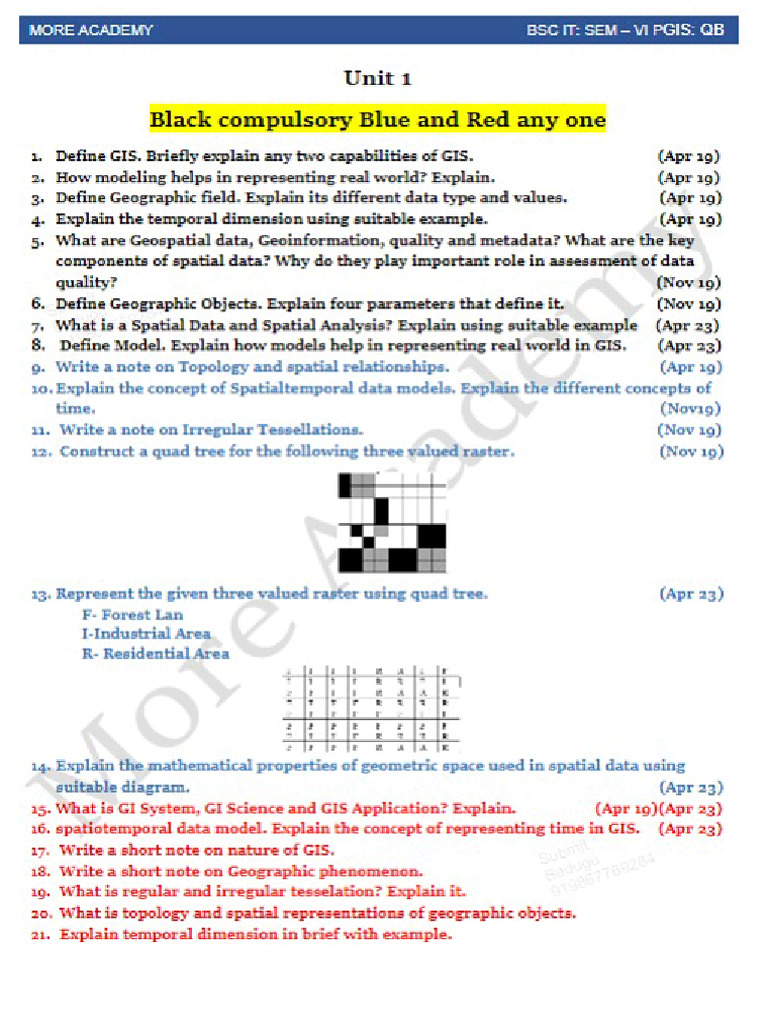 Pgis QB | PDF