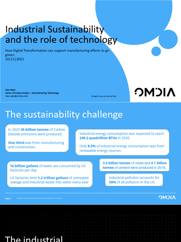 Digital Transformation for Green Manufacturing | PDF | Sustainability ...