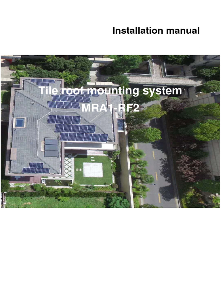 Tile Roof Solar Mounting Guide | PDF | Screw | Equipment