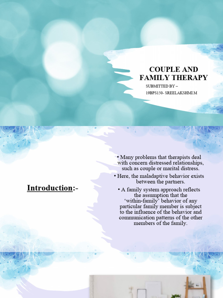 Couple and Family Therapy Overview | PDF | Psychotherapy | Family Therapy