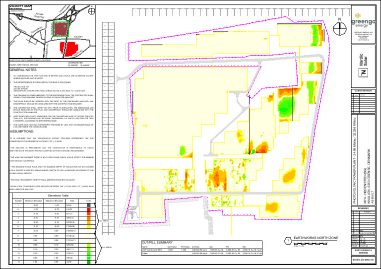 DK m74 Civ DWG 100.1 Earth Works & Grading Rev.1 1 | PDF | Geographical ...