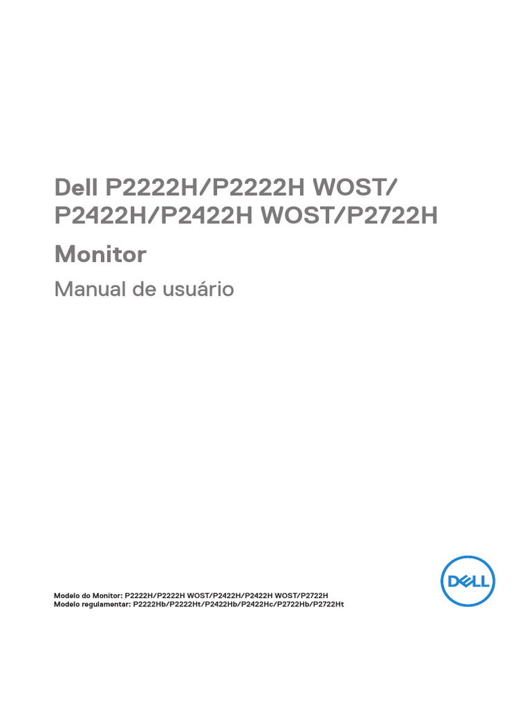 Dell p2222h Monitor Users Guide | PDF | USB | HDMI