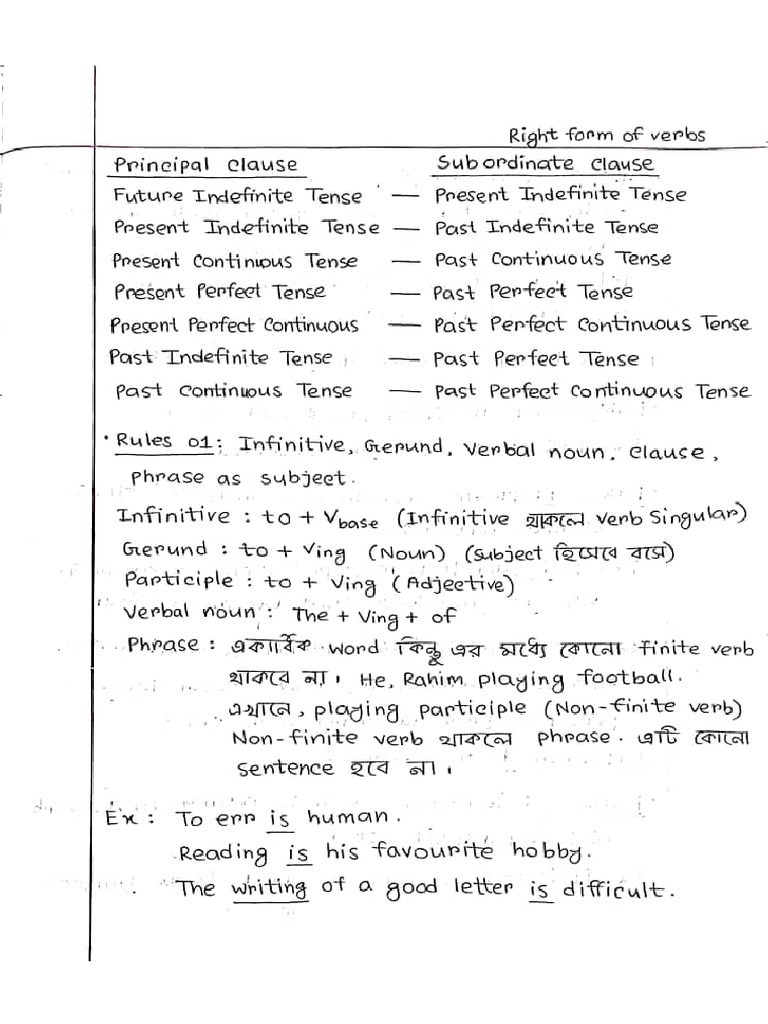 Right form of verbs and conditional pdf