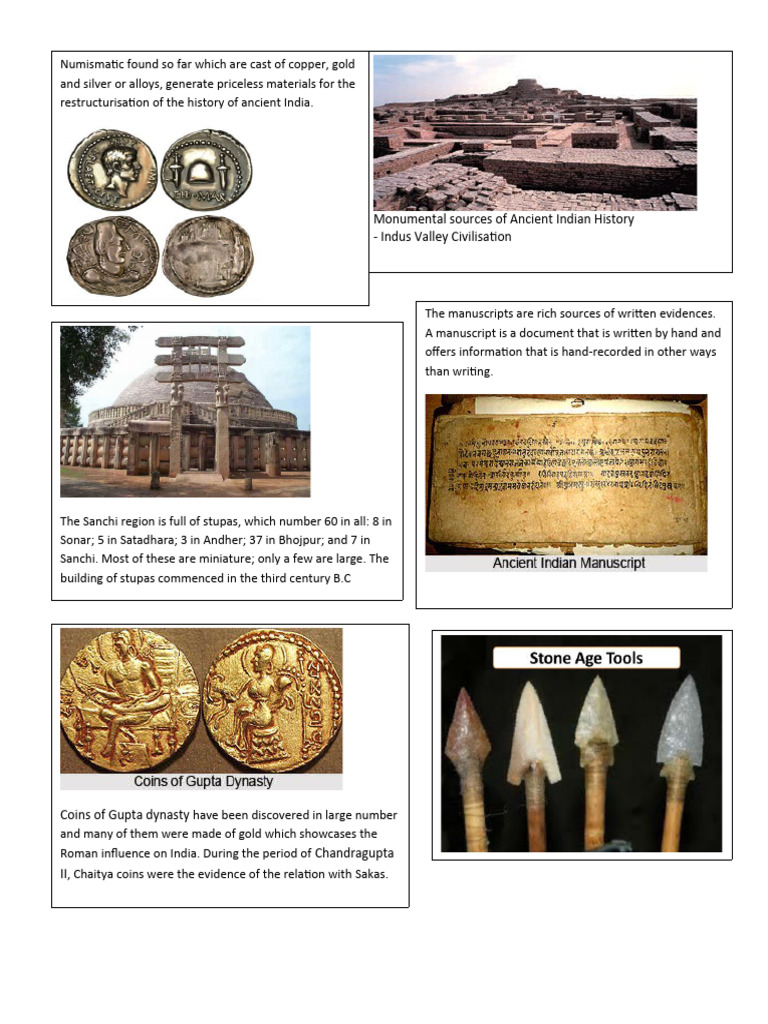 Ancient Material Sources of India | PDF | History