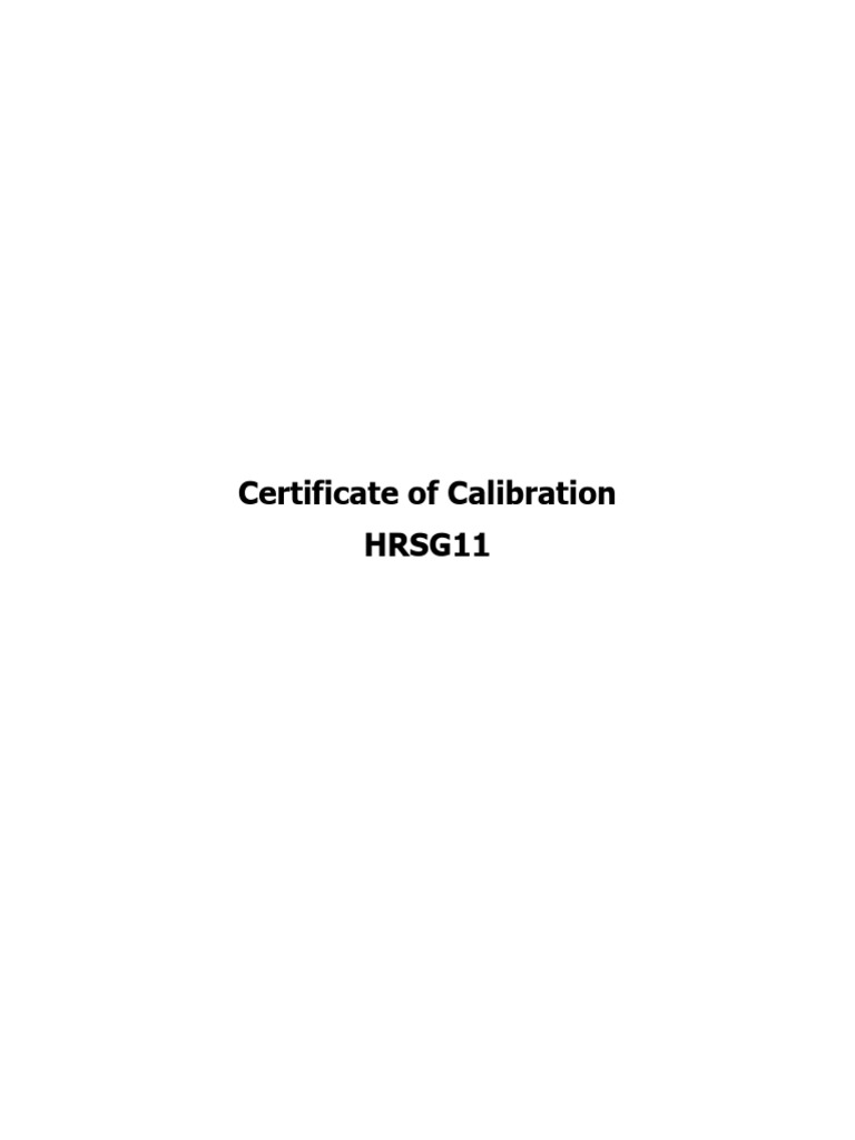GTS1 - Report - Calibration and Loop Test - Vphase | PDF