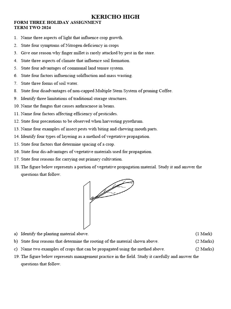 form-three-holiday-assignment-pdf-agriculture-pest-organism