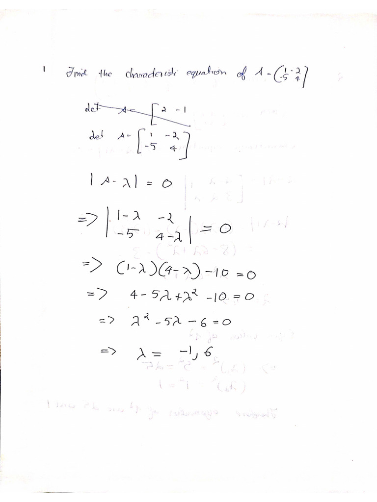Engineering Mathematics I Assignment | PDF