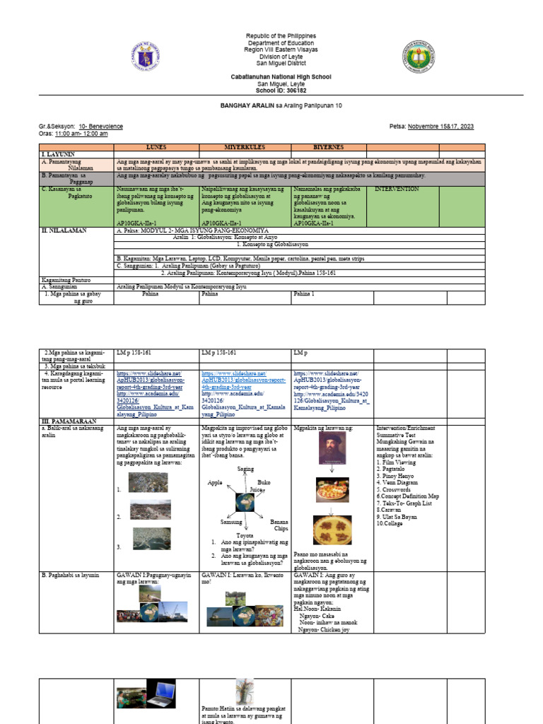 LP AP 10 2nd 1st Week | PDF