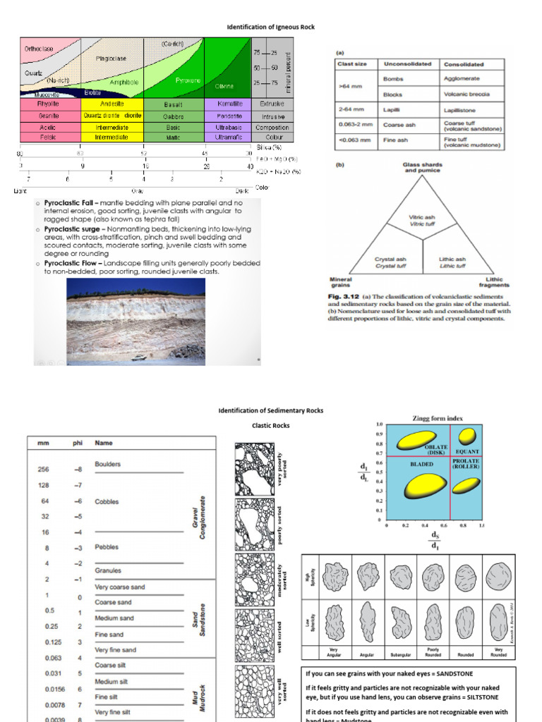 Identifying Igneous and Sedimentary Rocks | PDF
