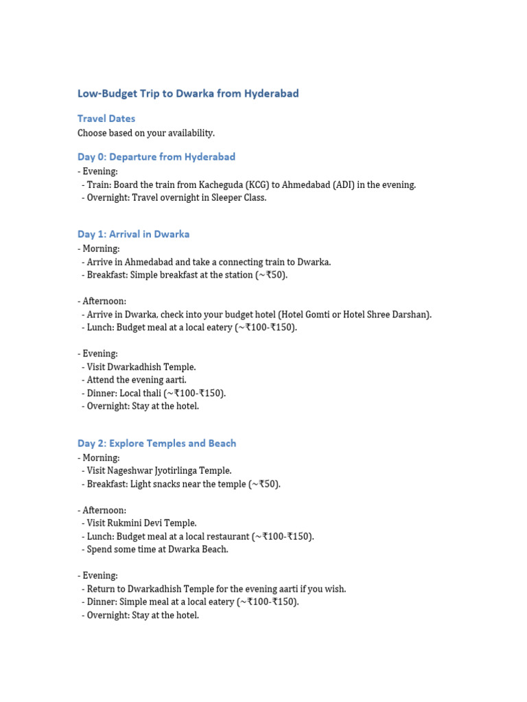 Low Budget Trip In India For 3 Days