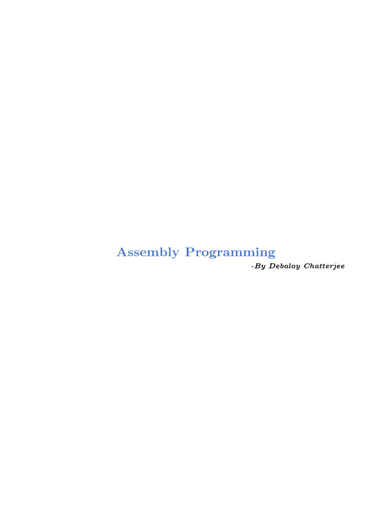 Assembly programming pdf computer data computer engineering